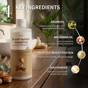 Champú Orgánico Natural Hidratante de Marca Privada, Control de Grasa, Refrescante, con Aceite de Argán, Champú Líquido Herbal - Product Image 2