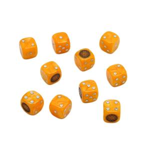 <span class=keywords><strong>Jeu</strong></span> de dés 16mm roi sorcière finition perlée noir Logo personnalisé taille standard dés acrylique bien poli lisse dés Edege - Product Image 2