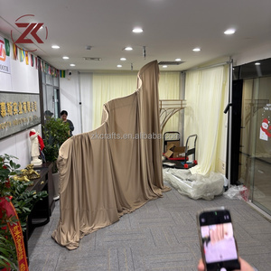 Металлическая арка-фон для свадьбы ZKAI с тканевым покрытием в форме волны, металлический каркас, тканевый фон для свадебной арки - Product Image 2