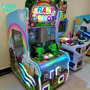 Macchina Arcade Sparatutto ad Acqua per 2 Giocatori Crazy Shot, Gioco Sparatutto a Moneta per Bambini con LED per Locali Commerciali Indoor - Product Image 4