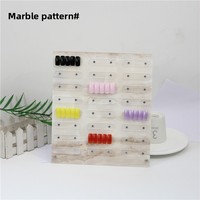 Support d'affichage transparent en acrylique pour nail art avec fixation magnétique pour capsules d'ongles et présentoir de couleurs de vernis gel