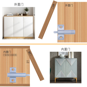Amortiguador de plástico para puertas de armario, dispositivo hidráulico de reducción de ruido para puertas de armario - Product Image 2