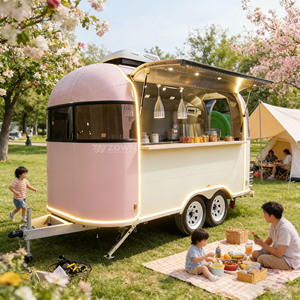 Premium Outdoor Food <b>Trailer</b>, High Strength Frame Mobile Vending Cart for Scenic Spots - Product Image 1