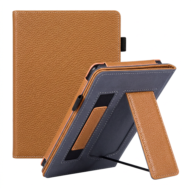 Custom Eco-Friendly Recycled PU Kindle Case for Paperwhite Colorsoft Basic Made with GRS Certified Material Recycled PU Leather