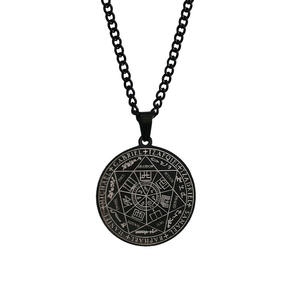 Colgante con diseño de los 7 Arcángel para mujer, joyería de moda, amuleto religioso, sello de escritura, tótem, Runa - Product Image 6