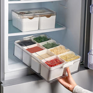 صينية تقديم مقسمة جديدة مع غطاء منظم تخزين الطعام البلاستيكي لصندوق تقديم خالٍ من BPA - Product Image 5