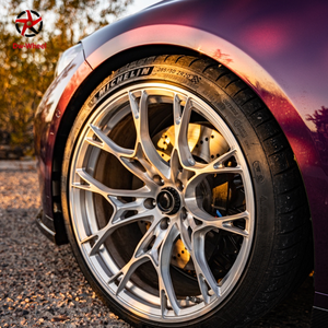 Jantes forgées DW5x127, noir poli, jantes profondes pour voitures de tourisme, pour Porsche 911 - Product Image 1