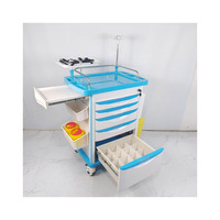 Chariot d'urgence en ABS de qualité médicale, mobilier hospitalier pour équipement d'urgence, marque Jining Herta, garantie 1 an