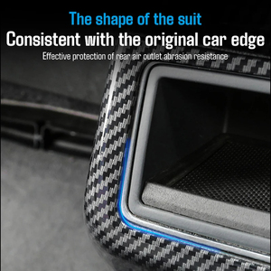 Accesorios de Fibra de Carbono para Automóviles <span class=keywords><strong>Audi</strong></span> A3 A4 A5 A6 S3 S4 S5 S6 RS3 RS4 RS5 RS6 Q3 Q5 <span class=keywords><strong>RSQ3</strong></span> Q5, Modificación <span class=keywords><strong>Interior</strong></span>, Rejilla de Ventilación Trasera - Product Image 5