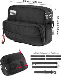 Bolsa de Herramientas para Manillar de Motocicleta, Accesorio de Almacenamiento, Alforja Universal para Horquilla Delantera, Manillar y Sissy Bar, Compatible - Product Image 5