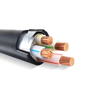 Venta al por mayor 3 Core 2,5mm 4mm 6mm 10mm 16mm Swa Cable blindado de alambre de acero