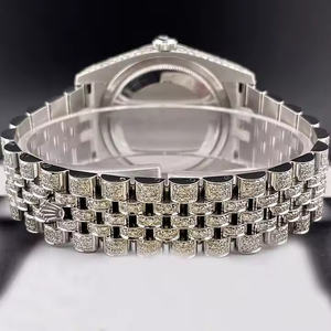 Reloj Mecánico de Lujo para Hombre Argentitanium CrystalDrive Masterline de Acero Inoxidable con Cristal de Diamante Cultivado en Laboratorio - Product Image 2