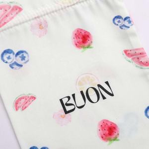 Sac d'emballage numérique personnalisé imprimé en coton <span class=keywords><strong>Think</strong></span> cadeau avec cordon pour les aliments sacs à poussière de pochette en mousseline de stockage biologique de haute qualité - Product Image 2