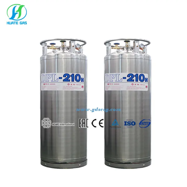 Bể Chứa Đông Lạnh Bán Chạy Bình Khí Dewar Bằng Thép Không Gỉ 175/195/210 Cho Chất Lỏng CO2 O2 N2 Argon LNG