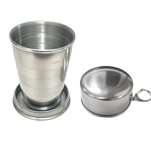 Gobelet pliable en acier inoxydable 75 ml, pliable, portable, pour le camping en plein air - Product Image 1