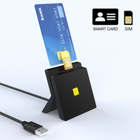 Lecteur de Cartes à Puce Rocketek Double EMV ATM USB, Adaptateur pour Cartes SIM et CAC, pour Tablette