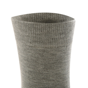 Calcetines de trabajo de hombre de algodón para vestido de negocios de oficina negro de color sólido con logotipo de punto personalizado - Product Image 6