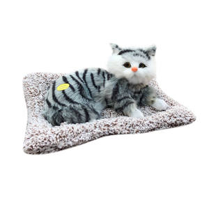 Realista Super Suave Felpa Simulación Gato Juguete Carbón Activado Bambú Carbón Purificación <span class=keywords><strong>Mentira</strong></span> Gatos Muñeca - Product Image 5