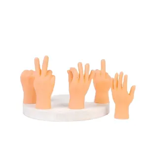 Atacado mãos pequenas brinquedos-Mini adereço de silicone para as mãos, melhor vendedor, ferramenta de massagem, mão esquerda ou direita, modelo minúsculo, brinquedo, 2022