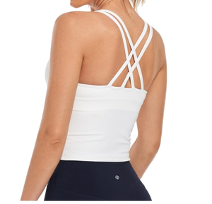 <span class=keywords><strong>Reggiseno</strong></span> Sportivo ad Alta Intensità e Alto Supporto con Collo a U Anti-Shock, Schiena Incrociata Decorativa, Riduzione del Seno Laterale, Effetto Push-Up, Traspirante - Product Image 4
