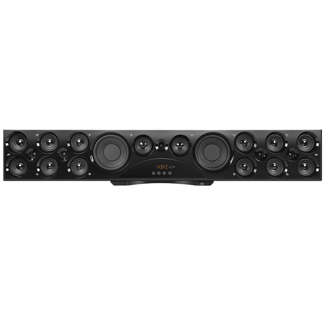 New Arrival Hyper Sound Wireless 7.2 CH 8-Piece Wood Home Theater Sound Bar System 310W RMS 5.25" Woofer Arc Subwoofer TV