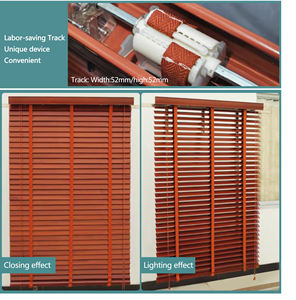 ज़िशाइन मोटर नियंत्रण लकड़ी के पर्दे बेसावुड वेनिटियन अंधा लिविंग रूम के अध्ययन के लिए अनुकूलित - Product Image 3