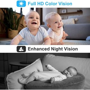 Telecamera Wi-Fi da Interno Antela 2MP Full HD, Baby Monitor con Schermo Touch, Audio Bidirezionale, Rotazione e Inclinazione, Sicurezza Domestica - Product Image 6