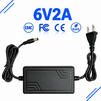 Vente directe d'usine, alimentation à découpage AC/DC 6V 2A 12W, adaptateur de bureau pour caméra, décodeur, LED
