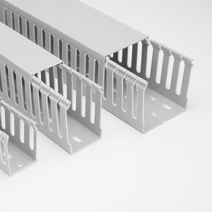 Conduits de câblage de coffre de câbles en <span class=keywords><strong>PVC</strong></span> <span class=keywords><strong>rigide</strong></span> fendu Goulotte électrique <span class=keywords><strong>Conduit</strong></span> de câblage de creux ignifuge industriel - Product Image 5