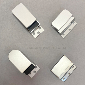 Puerta de ducha de vidrio de diseño moderno con manija de puerta de vidrio templado y bisagra - Product Image 3