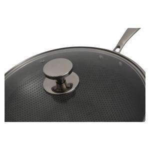 Panela <span class=keywords><strong>Wok</strong></span> Chinesa <span class=keywords><strong>Wok</strong></span> domestique grande capacité 3 plis en acier inoxydable nid d'abeille Grande casserole revêtement antiadhésif <span class=keywords><strong>Wok</strong></span> - Product Image 5