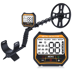 Détecteur de métaux souterrain étanche IP68 avec écran LCD, haute sensibilité, pour la détection de pièces d'or, bijoux, reliques et trésors en extérieur, vente en gros - Product Image 1