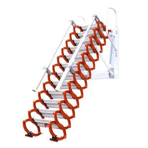 Escalera retráctil manual moderna <span class=keywords><strong>para</strong></span> uso doméstico, montada en la pared, <span class=keywords><strong>para</strong></span> interior/<span class=keywords><strong>exterior</strong></span>, con capacidad de carga de 300 kg. - Product Image 3