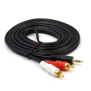 3.5Mm Naar Dubbele <span class=keywords><strong>Rca</strong></span> Audiokabel Één Verdeeld In Twee Computer Kabel Luidspreker <span class=keywords><strong>Output</strong></span> Kabel Luidspreker Kabel Plug Dubbele Kop - Product Image 1
