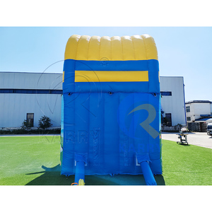 Toboggan Gonflable Sec Thème Aventure Tropicale Dessin Animé avec Palmiers pour Fêtes d'Enfants et <span class=keywords><strong>Location</strong></span> Commerciale pour Carnavals - Product Image 5