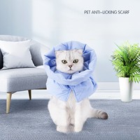 Collar Isabelino Esterilizado Anti-Esvaziado para Gatos, Protector Cálido para la Cabeza del Animal en Forma de Pañuelo o Bufanda