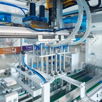 Machine d'emballage automatique LWT à commande PLC pour bouteilles, canettes et emballages alimentaires