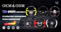 Volant de course sport personnalisé YZ en fibre de carbone avec LED pour Dodge Charger Challenger Hellcat Charger Challenger SRT RT