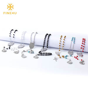 <span class=keywords><strong>Collana</strong></span> <span class=keywords><strong>Rosario</strong></span> Musulmana Islamica con Perline Arcobaleno e Ciondolo Allah in <span class=keywords><strong>Acciaio</strong></span> Inossidabile - Product Image 1