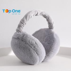 TopOne Cache-oreilles chauds d'hiver pour femmes et hommes, couleur unie, protection contre le froid extérieur, en polyester et silicone - Product Image 6