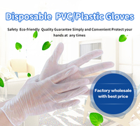 Gants jetables Gants en vinyle bon marché pour la nourriture Gants jetables en PVC sans poudre