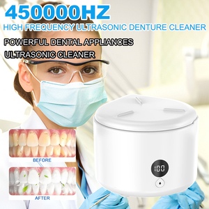 Nettoyeur à ultrasons électrique OEM 2026 NOUVEAU 45 KHZ Mini <span class=keywords><strong>pour</strong></span> <span class=keywords><strong>bijoux</strong></span> et nettoyage dentaire 400 ml en acier inoxydable Nettoyeur de prothèses dentaires domestique - Product Image 3