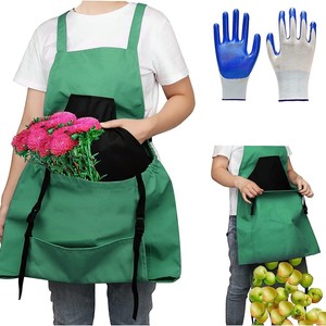 Garden Apron Waterproof Oxford Cloth Large Capacity Harvesting Bag For Gardening Storage Blue - Product Image 3
