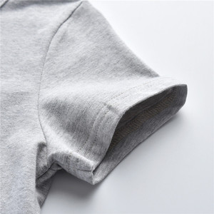 T-shirt en coton 100% pour bébé garçon coréen, sweat-shirt à manches courtes, vêtements pour enfants en gros - Product Image 3