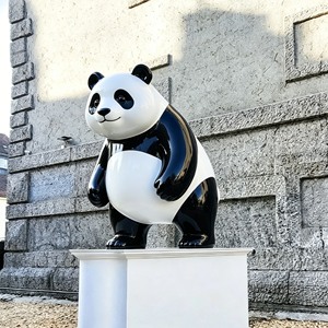 Adorable Escultura de Panda de Resina de Fibra de Vidrio, Patrimonio <span class=keywords><strong>Nacional</strong></span>, para Decoración de Parques de Atracciones, Zoológicos y Parques Temáticos Culturales - Product Image 1