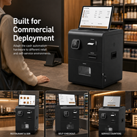 Kiosque de libre-service pour café, machine automatique 10.1 Cassa pour paiement numérique, terminal de caisse, caisse enregistreuse