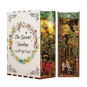 Kit de bricolage 3D <span class=keywords><strong>en</strong></span> <span class=keywords><strong>bois</strong></span> pour <span class=keywords><strong>maison</strong></span> miniature de poupée, thème <span class=keywords><strong>Jardin</strong></span> Secret, idéal pour les cadeaux - Product Image 4