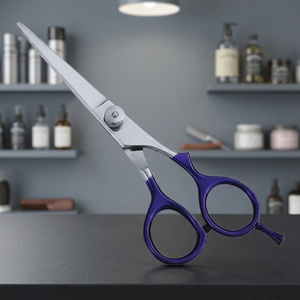 Ciseaux de coiffure professionnels en acier inoxydable à pointe affûtée pour droitiers, à long manche - Product Image 2