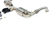 Échappement Catback en Acier Inoxydable MPER pour Porsche 987.1 987.2 avec Embouts Courbés Son Profond Débit Élevé Sans Bruit Nécessitant de Fixation