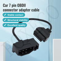 Connecteurs OBD II 7 broches de qualité automobile et moto, âme en cuivre, isolation PVC, 12V, longueur personnalisée, programmation automobile en profondeur